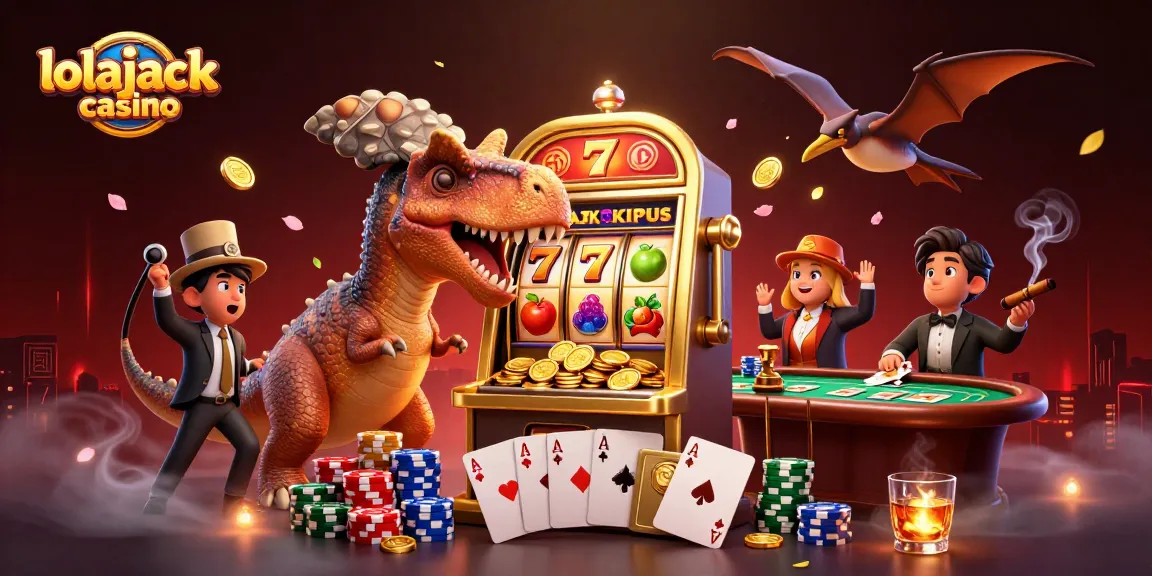 Experience excitement with Lolajack Casino as a lovable dinosaur sparks a jackpot frenzy!